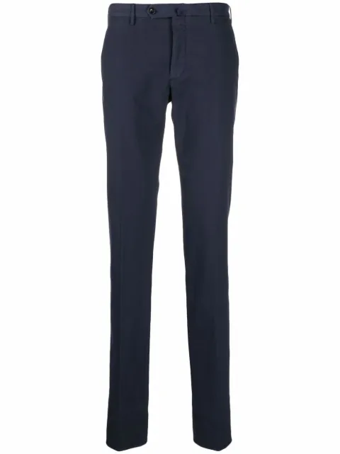 Incotex slim-cut tailored trousers Blue 1W003590330