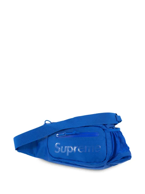 Supreme logo-print sing bag Blue SU10103