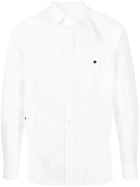 Ports V chest-pocket long-sleeve shirt White VM9HCL01FWC031
