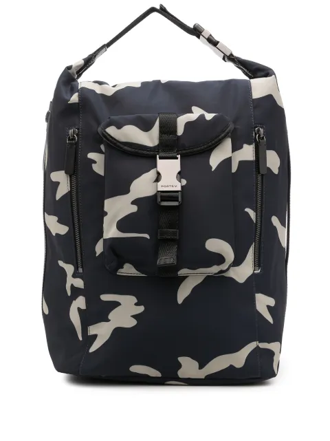 Ports V camouflage print backpack Blue VM9ABP04NPP056
