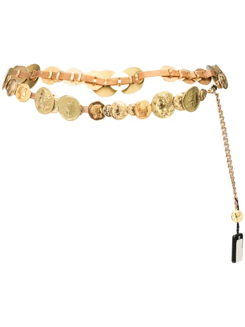 Dolce & Gabbana Pre-Owned coin-embellished golden belt Gold WLG4M2W0001