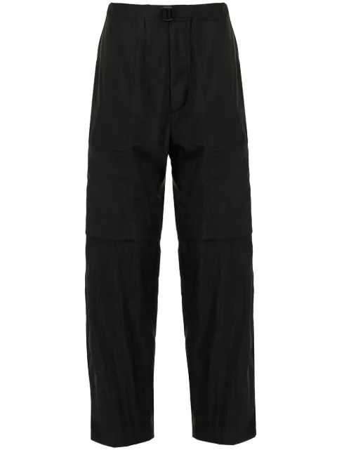 Juun.J belted-waist cargo trousers Black JC1421P6A5