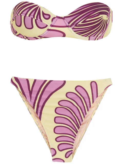Adriana Degreas printed high-leg bikini set Purple BITC0847I21