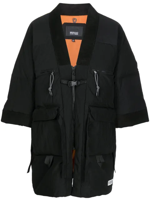 Mostly Heard Rarely Seen panelled padded coat Black MH08BAX03