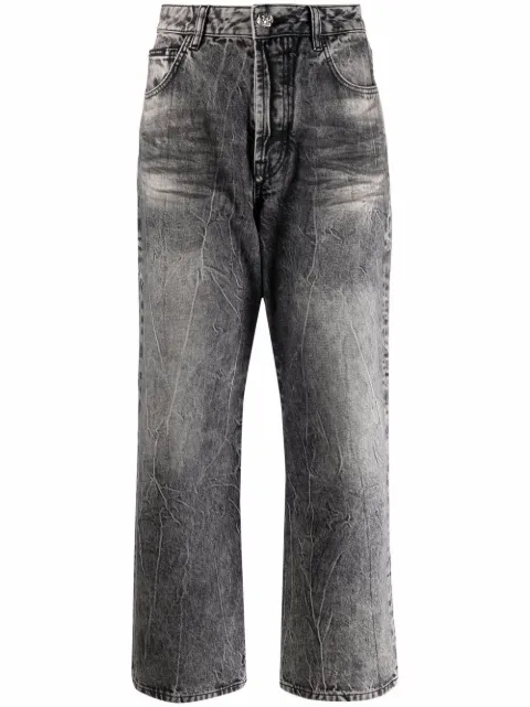 Philipp Plein Iconic Plein wide-leg jeans Grey FAACWDT1689PDE004N