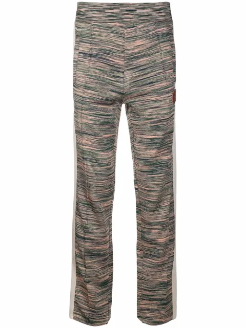 Palm Angels x Missoni knitted track pants Green PMHG004F21KNI0015560