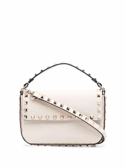 Valentino Garavani Rockstud grainy calfskin pouch Neutrals WP0W07VSH
