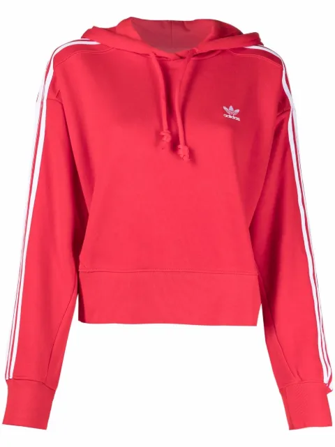 adidas Adicolor cropped hoodie Red GN2892
