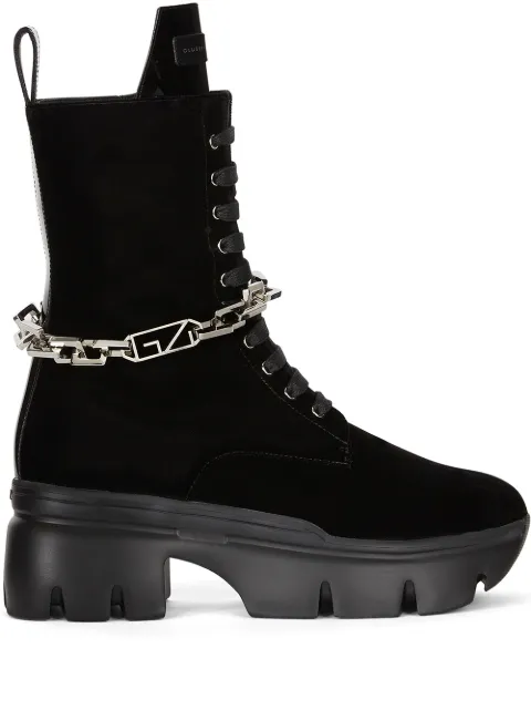 Giuseppe Zanotti Apocalypse chain-detail boots Black I170017001
