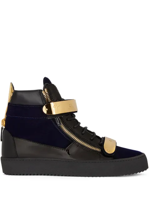 Giuseppe Zanotti Coby double-straps mid-top sneakers Blue RM10065003