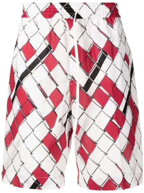 3.1 Phillip Lim woven-print deck shorts White P2115151CLBM