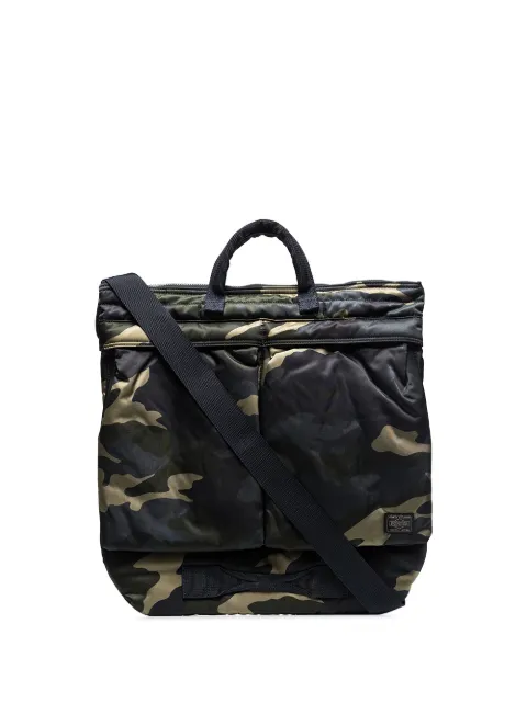 Porter-Yoshida & Co. Helmet camouflage tote bag Green 38105119