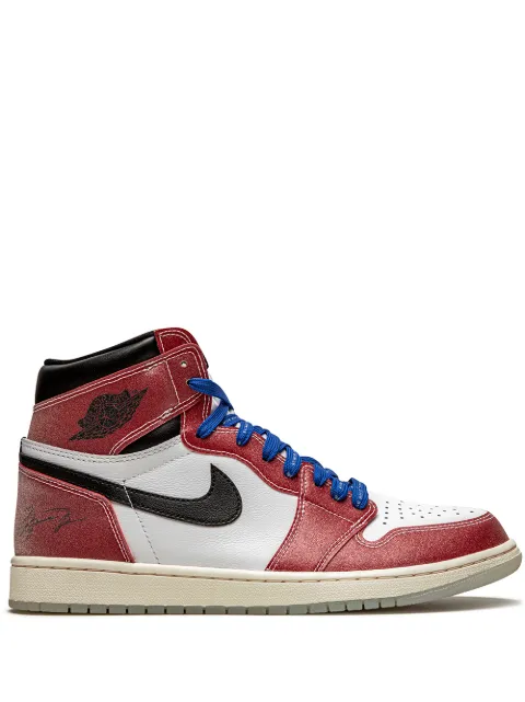 Jordan x Trophy Room Air Jordan 1 Retro High OG "With Blue Laces" sneakers Red DA2728