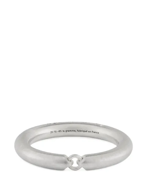Le Gramme La 7g Segment brushed ring Silver LGCARBR1AN181107
