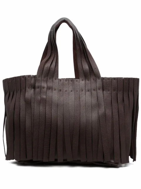 Valentino Garavani fringed tote bag Brown WB0J01JFA
