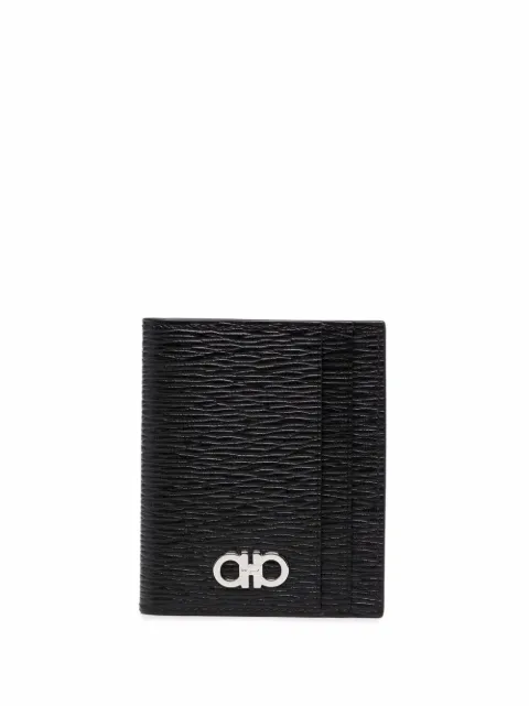 Ferragamo Gancini credit card holder Black 740946