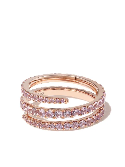 Anita Ko 18kt yellow gold Coil diamond ring Pink AKCOPS200RG