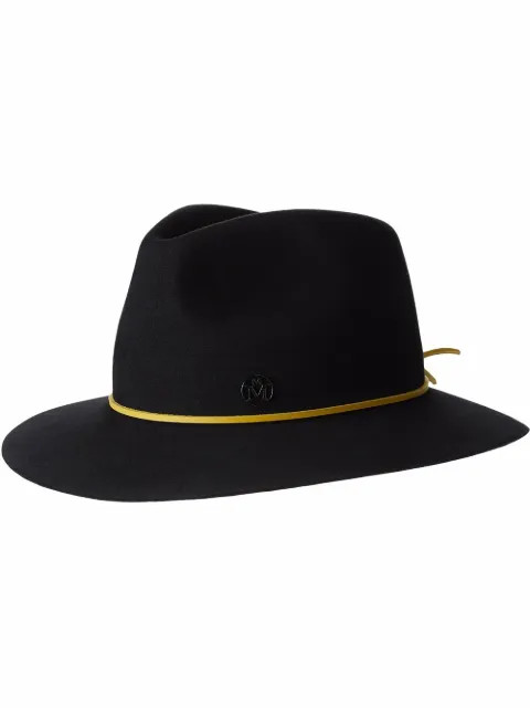 Maison Michel Rico felt fedora hat Black 1061065001