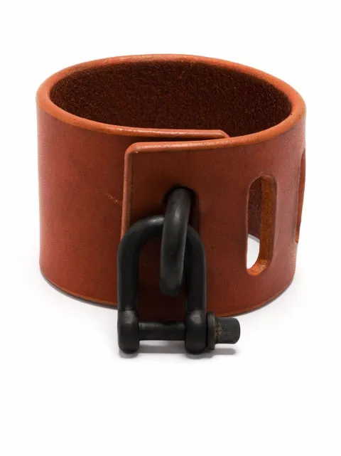 Parts of Four Restraint-charm leather bracelet Orange 19123ALEKZ