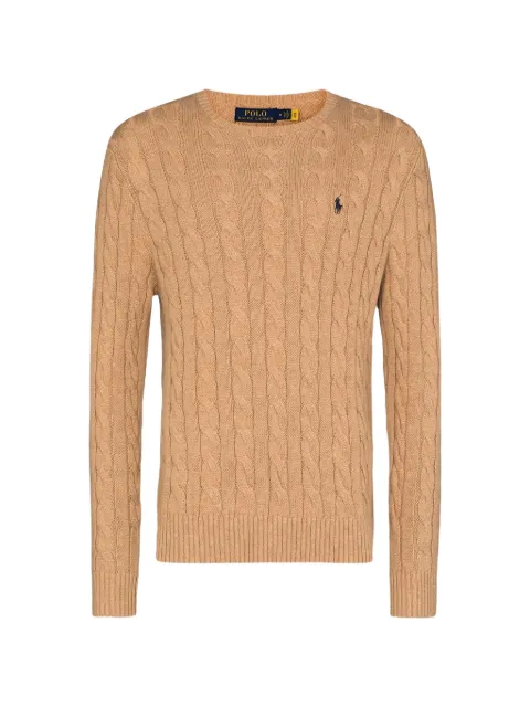 Polo Ralph Lauren logo-embroidered sweater Brown 710775885014