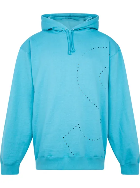 Supreme laser cut 'S' logo hoodie Blue SU10333