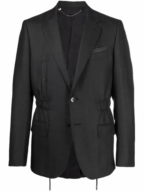 Billionaire single-breasted fitted blazer Grey WAACMRF1429BTE004N