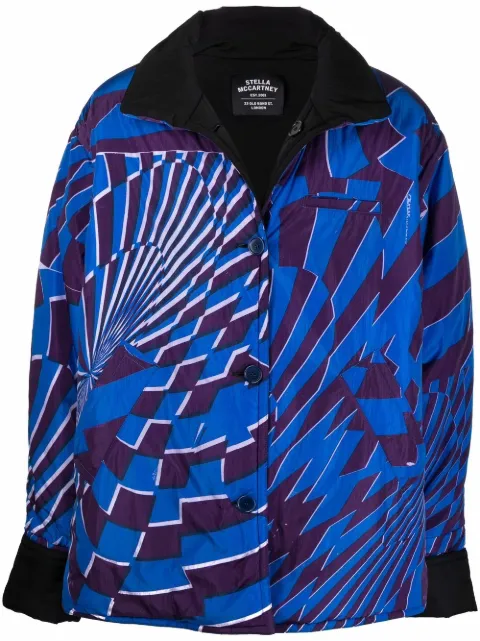 Stella McCartney x Ed Curtis graphic-print jacket Blue 604042SSA68