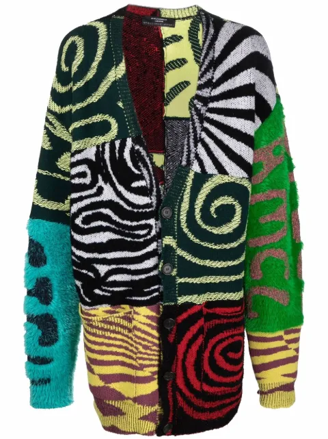 Stella McCartney x Ed Curtis patchwork cardigan Green 604117S7239