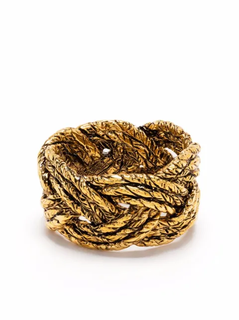 Aurelie Bidermann Miki braided ring Gold MIKBA01MG