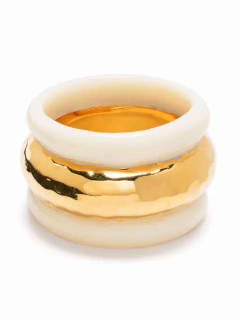 Aurelie Bidermann Nazca band ring Gold SS21BA06MG