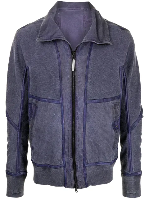 Isaac Sellam Experience funnel neck leather jacket Purple INCONSTANTMOLLETON