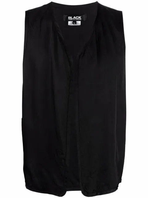 Black Comme Des Garçons logo-embroidered gilet Black 1GV002S21