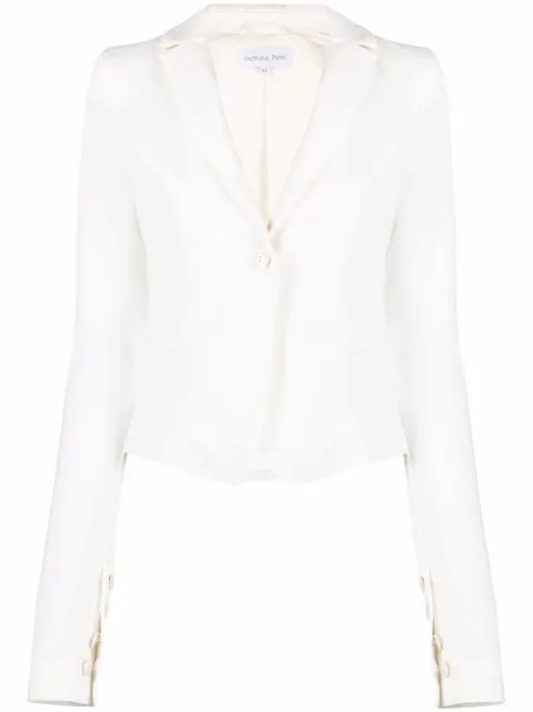 Patrizia Pepe single-breasted blazer White CSA501AQ39W146