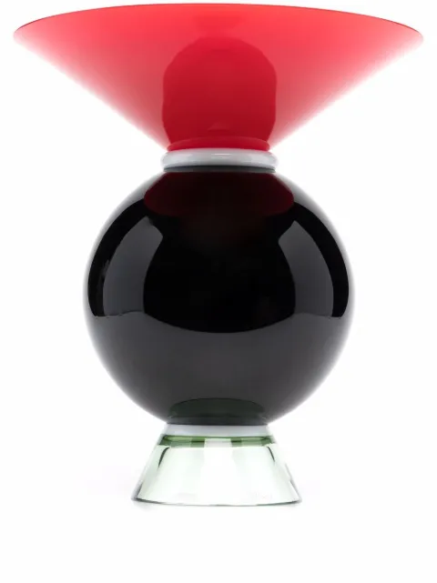 Venini Yemen two-tone vase Black FO378700000O0ADU