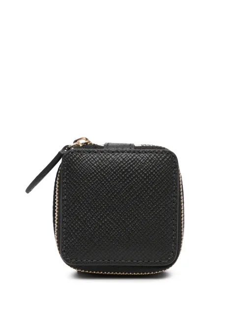 Smythson small Panama trinket case Black 1029720