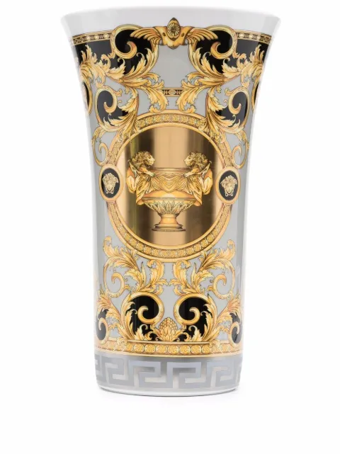 Versace Barocco-print vase Gold 1409140363726030