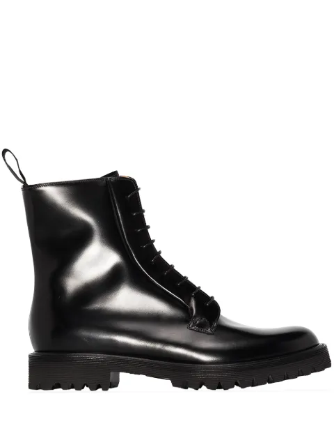 Church's Alexandra flat combat boots Black DT01809SN