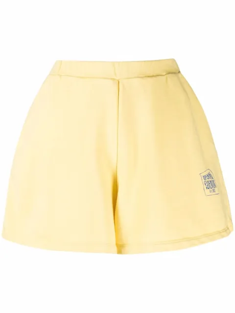 Opening Ceremony logo-print elasticated shorts Yellow YWCI001S21FLE0021701