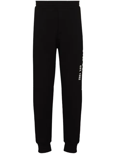 Alexander McQueen logo graffiti print track pants Black C688714QSZ810901