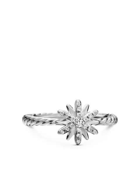 David Yurman sterling silver Petite Starburst diamond ring (10mm) Silver R16399DSSADI