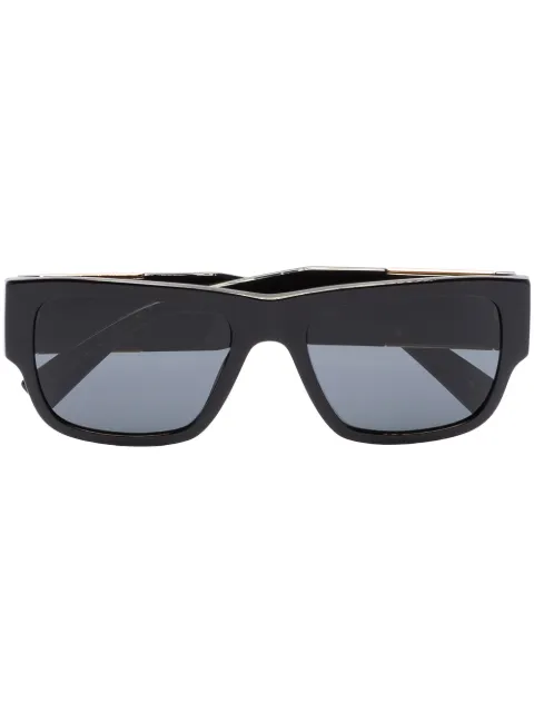 Versace Eyewear rectangle-frame sunglasses Black VE4406GB187
