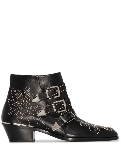 Chloé 30mm Susanna biker boots Black CHC16A13475