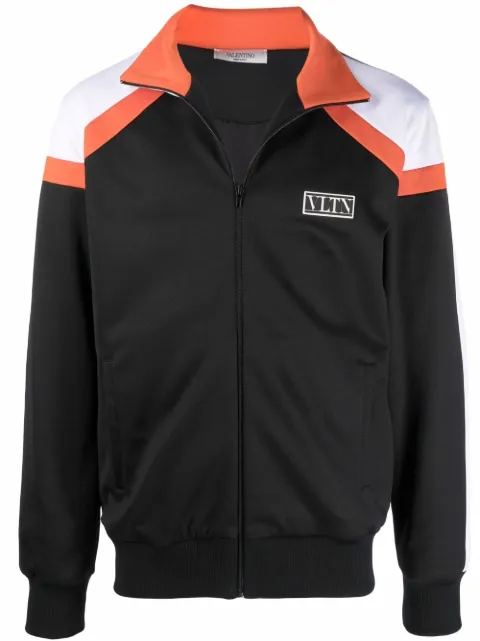 Valentino Garavani VLTN-motif zip-up jacket Black VMF19A7LY