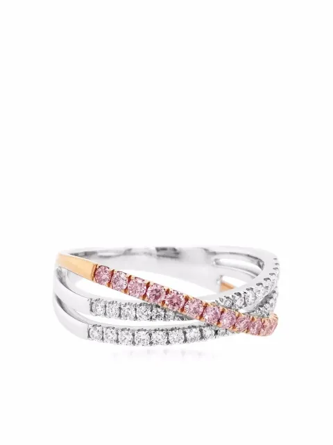 HYT Jewelry 18kt gold Argyle Pink diamond engagement ring Silver R738HR