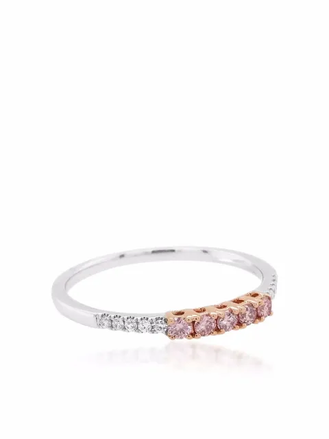HYT Jewelry 18kt gold Argyle PInk diamond engagement ring Silver R757HR