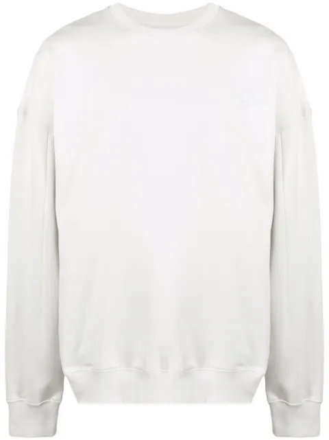 A-COLD-WALL* embroidered-logo oversize jumper Neutrals ACWMW032