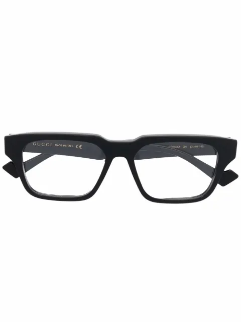 Gucci Eyewear rectangle-frame clear glasses Black GG0963O001