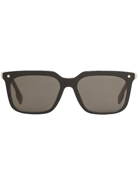 Burberry Eyewear stripe detail square-frame sunglasses Grey 4081662