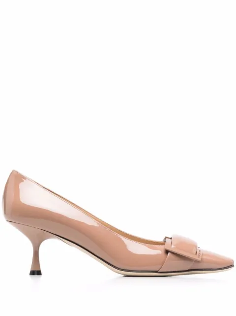 Sergio Rossi Sr Twenty buckle-detail 60mm pumps Neutrals A90530MVIV01