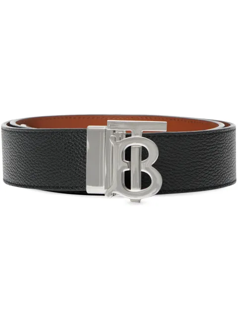 Burberry reversible leather TB belt Black 8043247